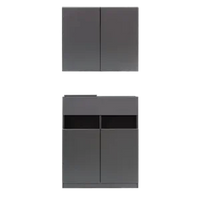 シャンプーキャビネットのモデル - フラット<br>ダブル扉<br>690mm 上台
