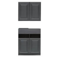 シャンプーキャビネットのモデル - モールディング<br>ダブル扉<br>690mm 上台<br>