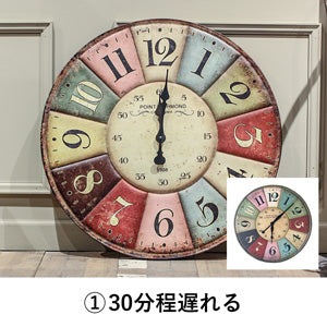 30分程遅れる