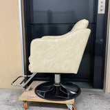 アウトレット スタイリングチェア アデラⅡ(BEG) 丸型ポンプ(SV) OL2243 通常価格￥58,080