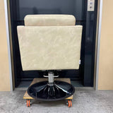 アウトレット スタイリングチェア アデラⅡ(BEG) 丸型ポンプ(SV) OL2243 通常価格￥58,080