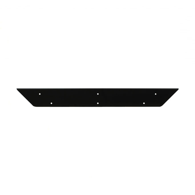 ブラック色の壁付L型棚　裏面