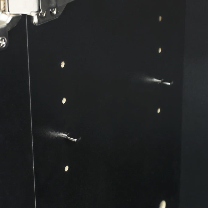 ダークグレー色ストック型キャビネット上台450mm
