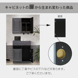 シャンプーキャビネットから生まれ変わった商品のため、裏面にビスなどの下穴があります。ご了承ください。