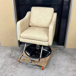 アウトレット スタイリングチェア アデラⅡ(BEG) 丸型ポンプ(SV) OL2243 通常価格￥58,080