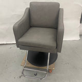 アウトレット スタイリングチェア アデラ(DGY) 丸型ベースポンプ(BK) OL2300【お客様組立】