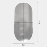 ウォールアートミラーMRO20のサイズ表