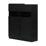ブラック色シャンプーキャビネット【下台】斜め2