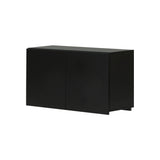 ブラック色フラットシャンプーキャビネット【上台450】斜め2