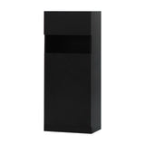 ブラック色シングル扉のシャンプーキャビネット【下台】斜め1