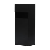 ブラック色シングル扉のシャンプーキャビネット【下台】斜め2