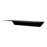 ブラック色の壁付L型棚　900mm　斜め